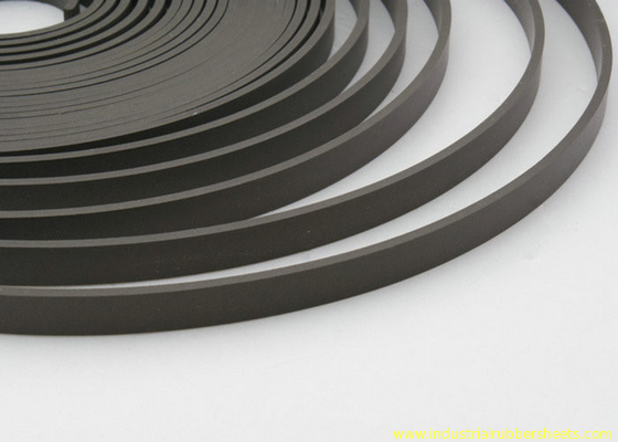 Brown PTFE Guide Stripe Tape (GST) with 60%PTFE + 40%bronze for High Temperature -60°C to +260°C and Low Friction Coefficient<0.04