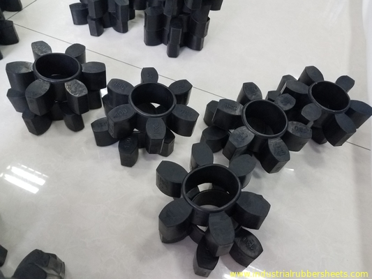 Black Color HRC PU Coupling Tensile Strength 50Mpa F Flange Type