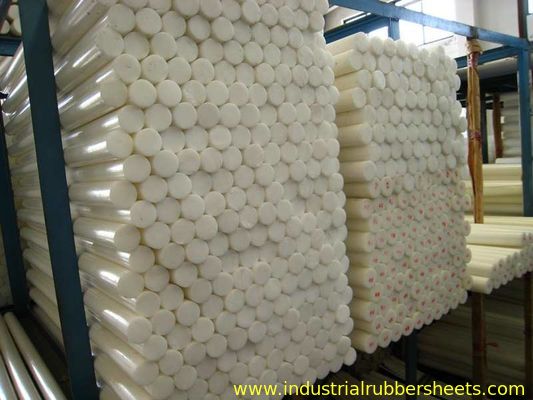 Creep And Fatigue Resistance POM Nylon Plastic Rod , White / Black Delrin Rod