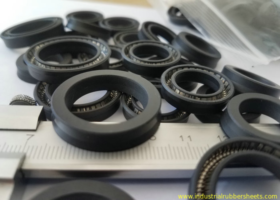 High Quality , High Tensile Strength PTFE Seal , Silicone Rubber Gaskets Black Color