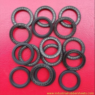 High Quality , High Tensile Strength PTFE Seal , Silicone Rubber Gaskets Black Color