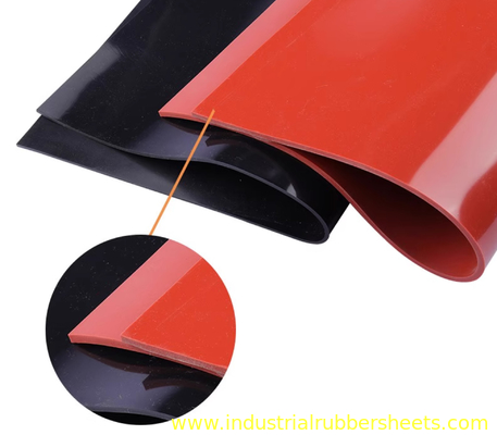 Red , Black , Translucent Color Temperature Resistant Silicone Rubber Sheet Soft