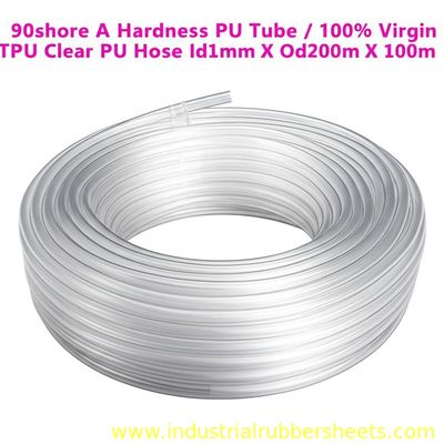 90shore A Hardness 100% Virgin TPU Clear PU Tube and Hose with High Tensile Strength