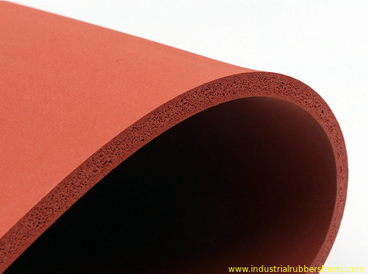 1-10mm Silicone Sponge Sheet with 3M Adhesive, -60°C to 260°C
