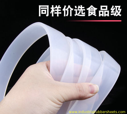 Red Translucent Silicone Profile 3-4mm Wall Thickness Shore A 60