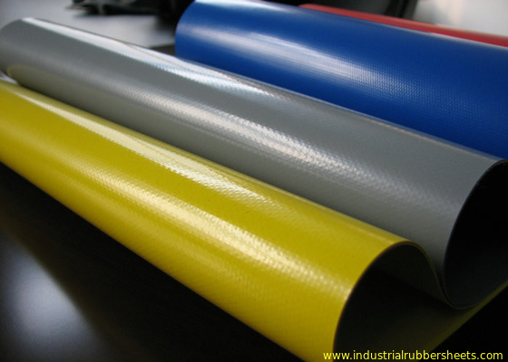 پارچه Hypalon Fabric Sheet، ورق لاستیکی Neoprene صنعتی زرد، خاکستری، قرمز، آبی