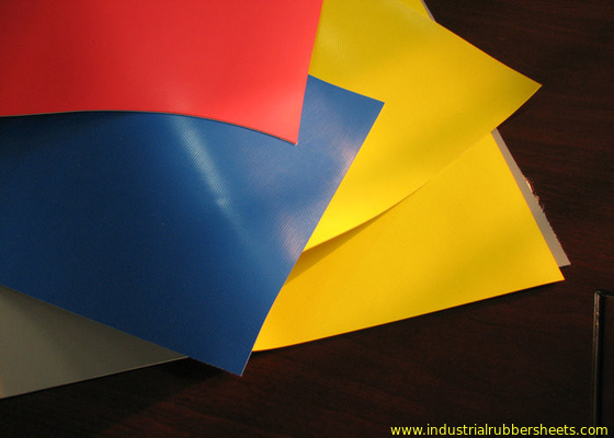 پارچه Hypalon Fabric Sheet، ورق لاستیکی Neoprene صنعتی زرد، خاکستری، قرمز، آبی