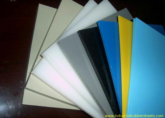 صاف و یا سطح شن و ماسه آبی رنگی ورق پلاستیک برای صنعت شیمیایی تراکم نور