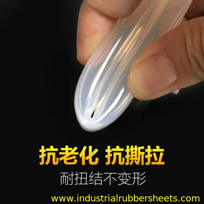 سطح صاف لوله سیلیکونی شفاف فرآیند اکستروژن سفارشی