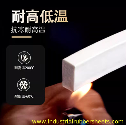 نوار اسفنج سیلیکونی سلول بسته 1mm-60mm ضخامت برای مهر صنعتی