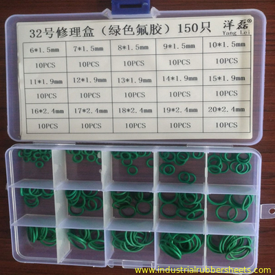 واشر لاستیکی سیلیکون 70 Shore A Hardness FKM O Ring Kit Color