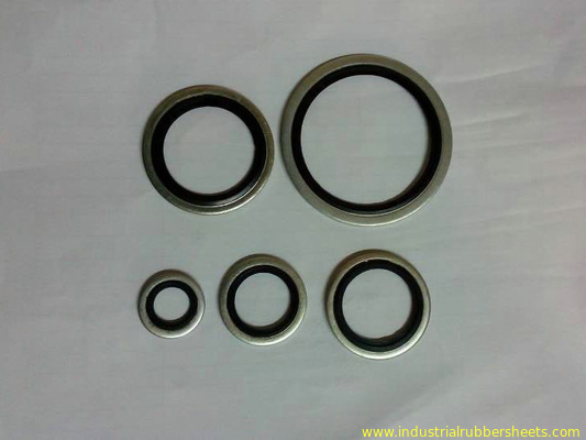 ورق لاستیک صنعتی رنگ سیاه و سفید Bonded Dowty Bsp Seal اندازه استاندارد