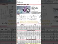 کوپلینگ پلی اورتان رنگ طبیعی کوپلینگ فلزی Rotex اندازه استاندارد