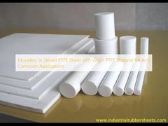 ورق PTFE قالب‌گیری شده یا قالب‌گیری شده با مواد PTFE ویرجین برای کاربردهای ضد خوردگی