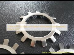 SS304 SS316 MS فولادی قفل شوینده با دندان های خارجی میله دار، رنگ طبیعی