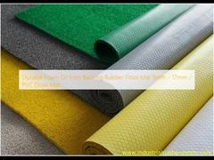 کفپوش های لاستیکی با کفپوش های بلند مدت 9mm - 17mm / PVC