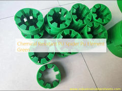 مواد شیمیایی مقاوم PU Spider Pu Element سبز