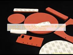 واشرهای لاستیکی سیلیکونی سلول بسته با سختی 10-40 شور A و چگالی 0.5-1.0 گرم بر سانتی‌متر مکعب