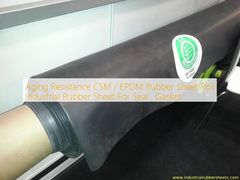 ورق رول لاستیک CSM / EPDM مقاوم در برابر پیری، ورق لاستیکی صنعتی برای آب‌بندی، واشر