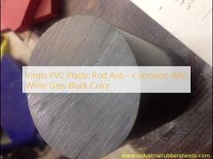 میله پلاستیکی PVC باکره ضد خوردگی با رنگ سفید، خاکستری و مشکی