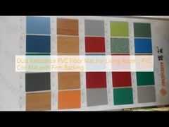 کفپوش پی وی سی مقاوم در برابر گرد و غبار برای اتاق نشیمن، حصیر کویل پی وی سی با پشتی محکم