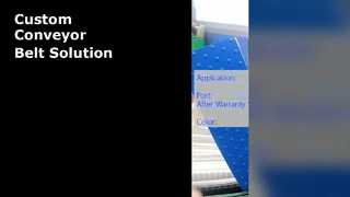 تسمه نقاله سفید سفارشی برای جابجایی مواد