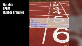 گرانول های لاستیکی EPDM مقاوم در برابر اشعه ماوراء بنفش با چگالی بالا