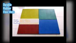 تشک های کف لاستیکی دانه های چوب بادوام به ضخامت 10-50 میلی متر