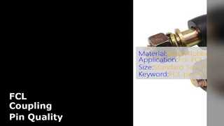پین کوپلینگ FCL ISO 9001 لاستیک فلزی اندازه استاندارد
