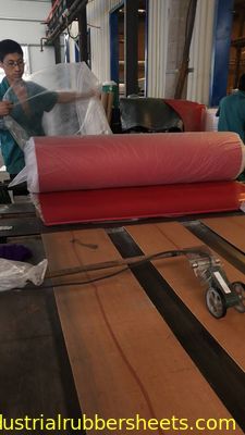 Premium Grade Red Color Smooth Impression Fabric Industrial Rubber Sheet Natural Gum Rubber Sheet