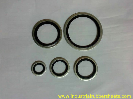 ورق لاستیک صنعتی رنگ سیاه و سفید Bonded Dowty Bsp Seal اندازه استاندارد