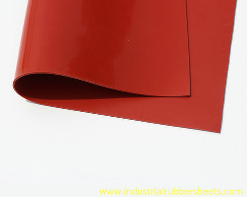 سطح صاف / شن و ماسه ورق لاستیک سیلیکونی 1.25-1.50g / cm3 تراکم 1.0mm-6.0mm ضخامت
