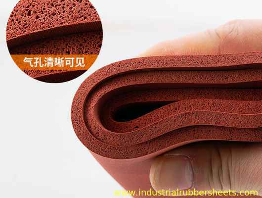 1.5-50mm Thickness Close Cell Silicone Sponge Sheet High Temperature Resistant Silicone Foam Sheet